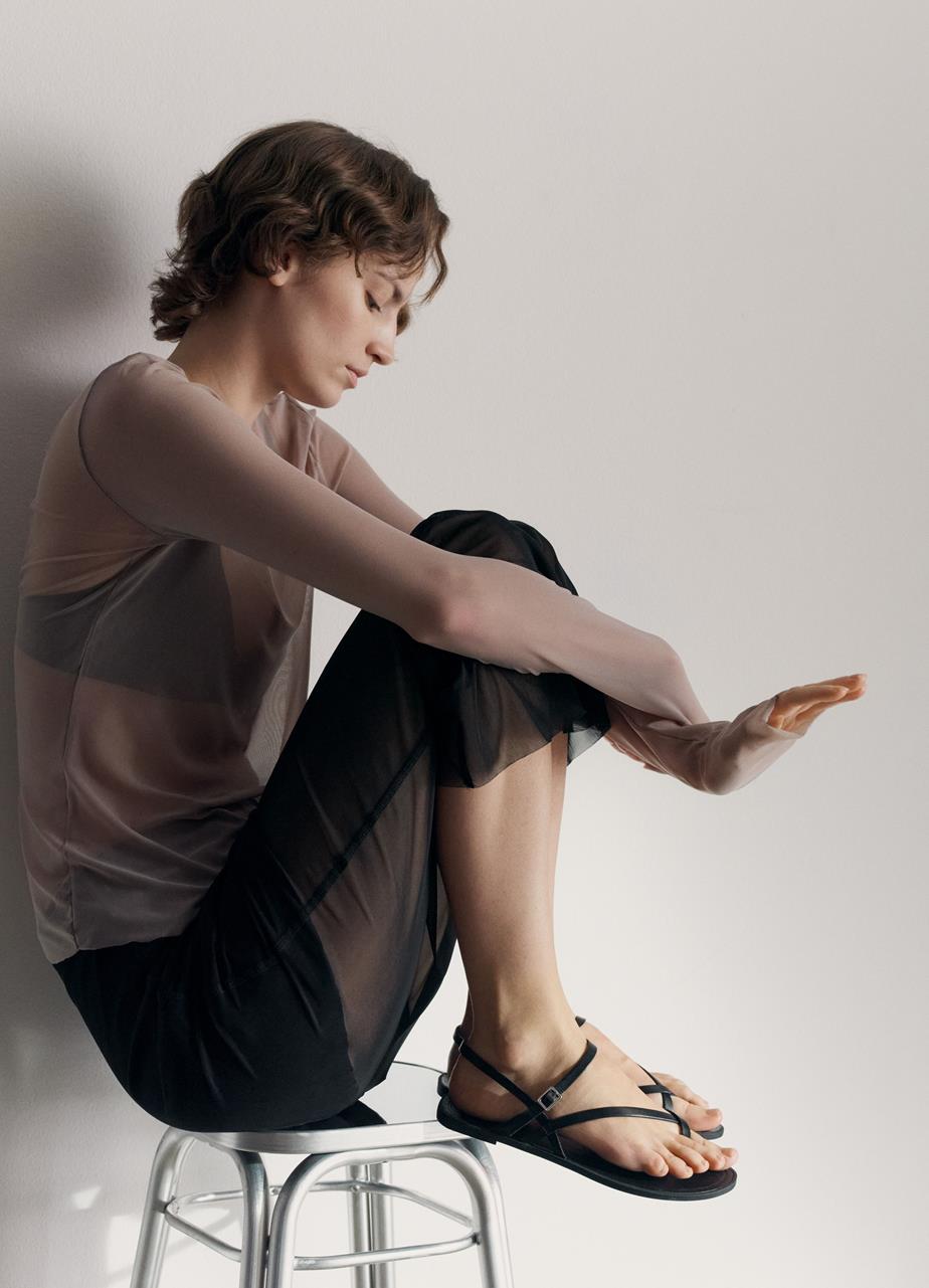 Tia 2.0 sandals Black leather