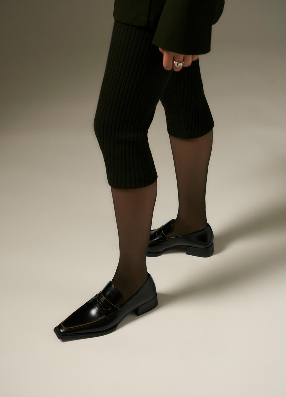 Eida loafers Black, Leather