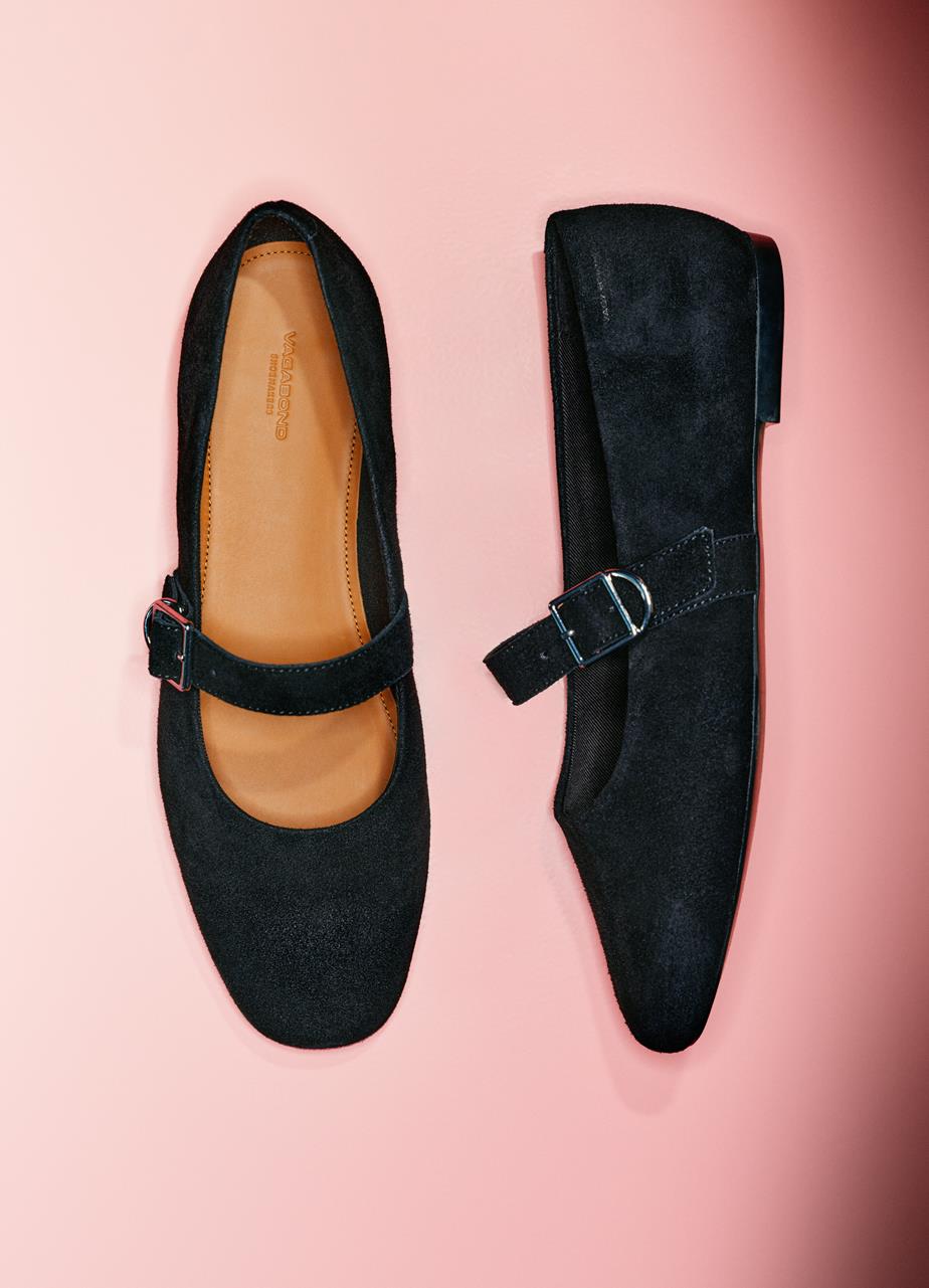 Jolin ballet flats Black suede
