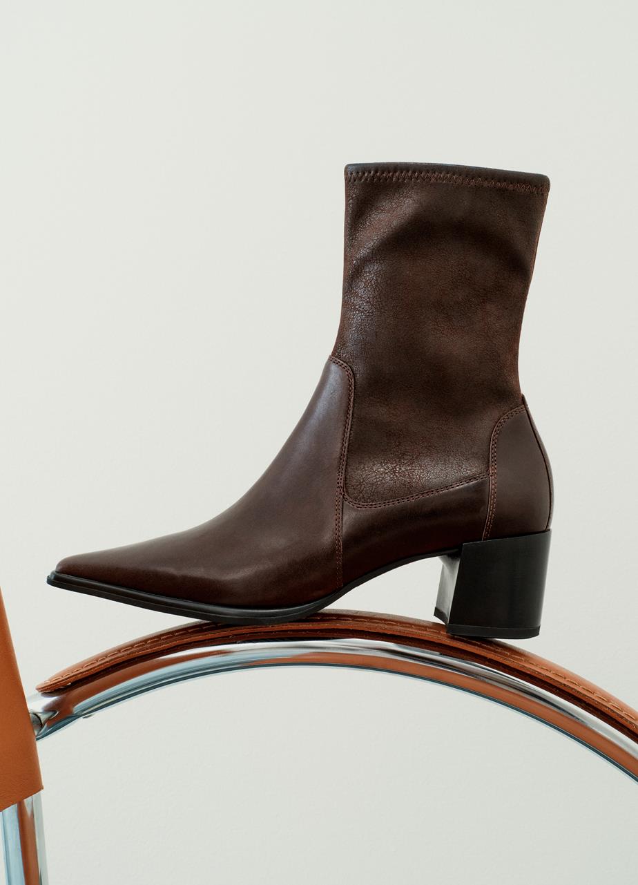 Giselle boots Brown leather/comb