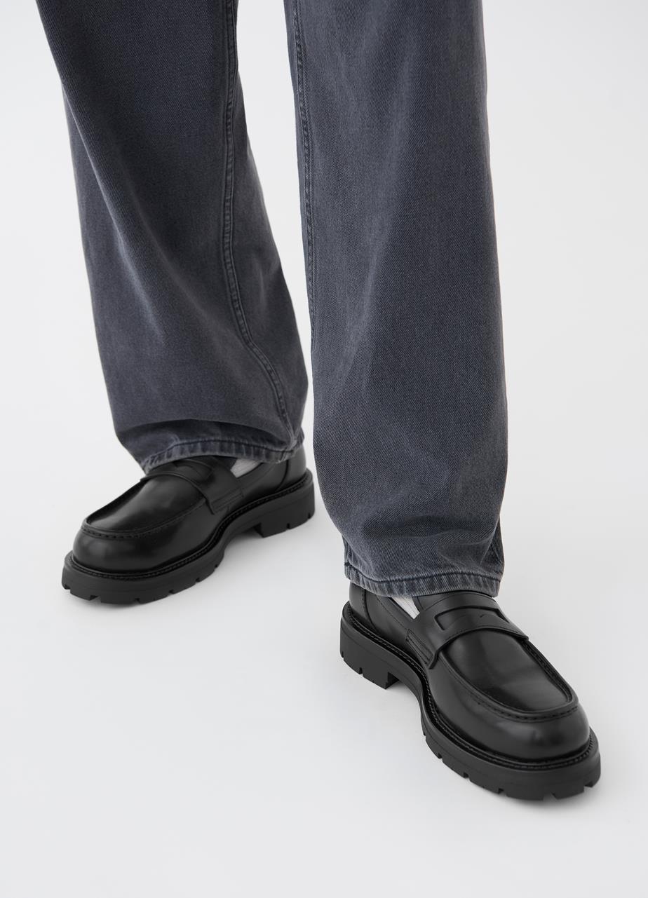 Cameron loafers Black leather
