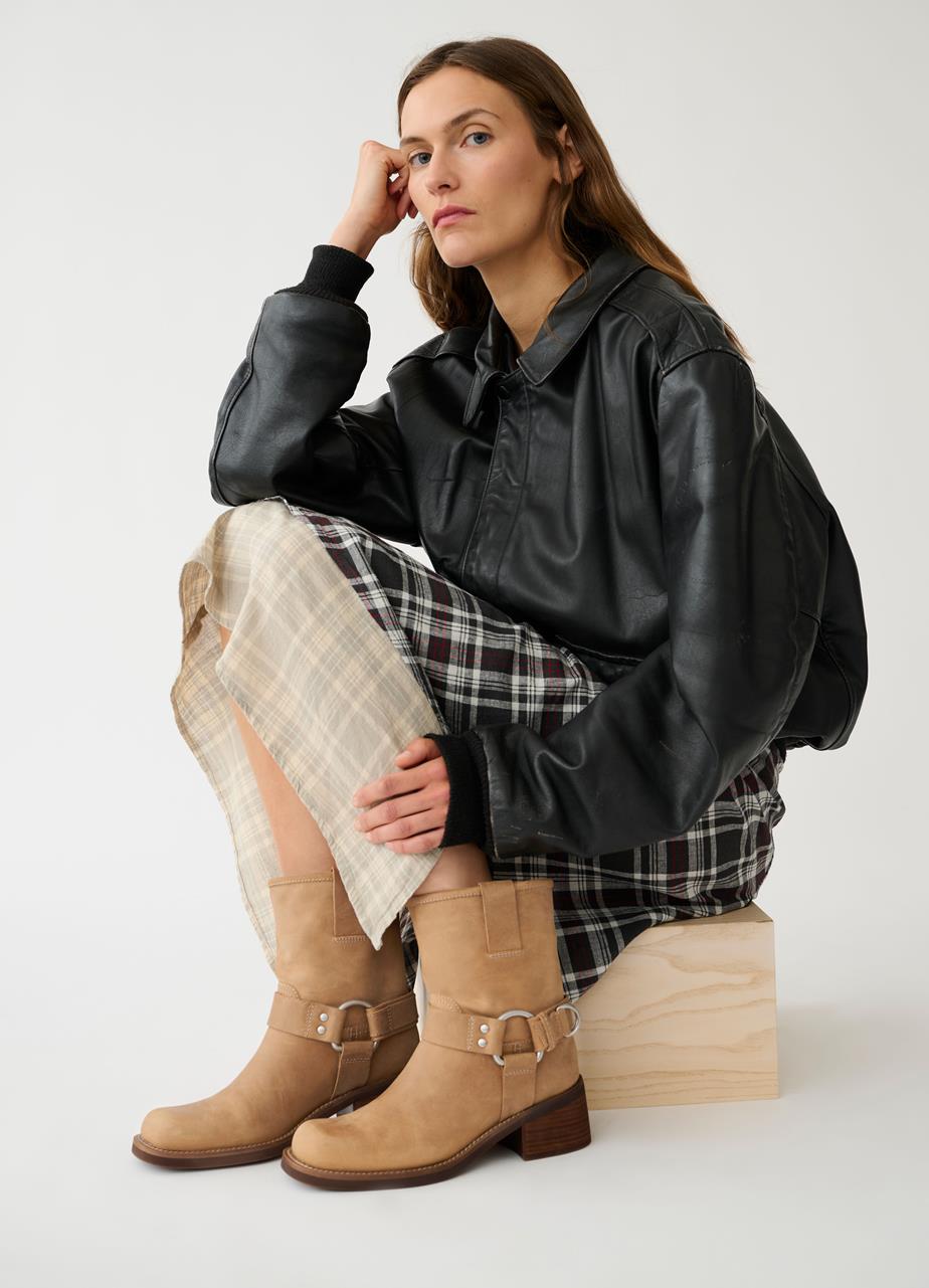 Nour boots Brown oily nubuck