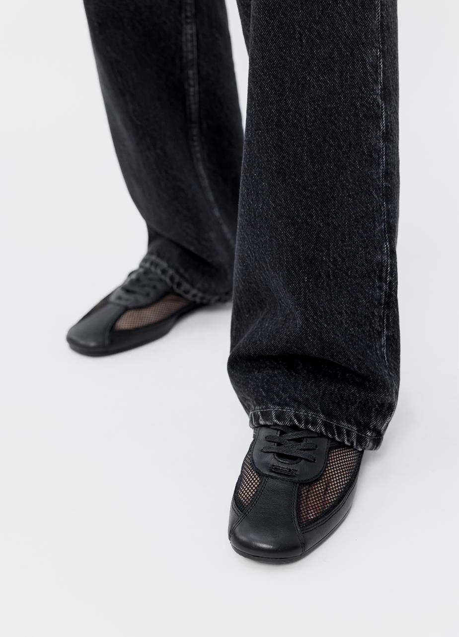 Hillary sneakers Black leather/mesh