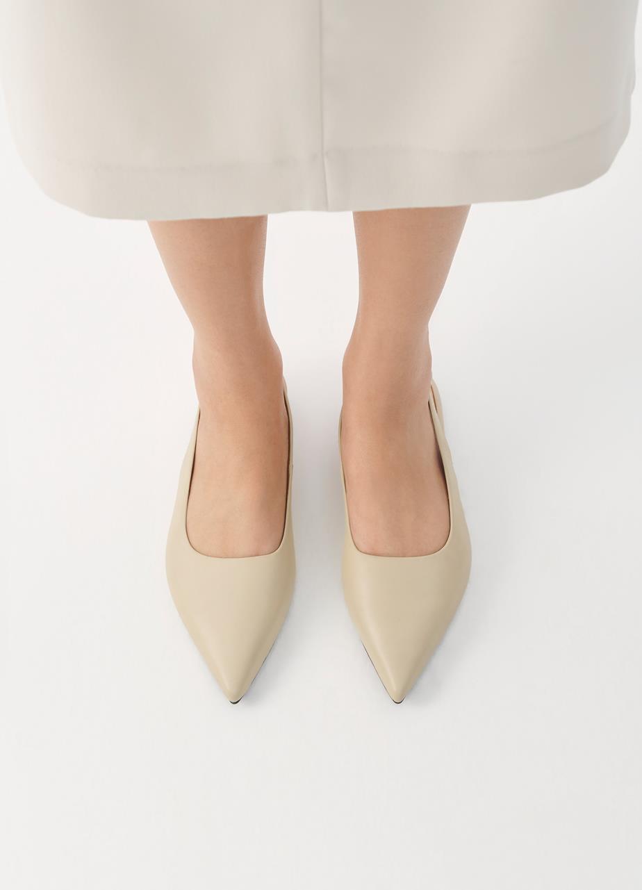 Hermine ballet flats Beige leather