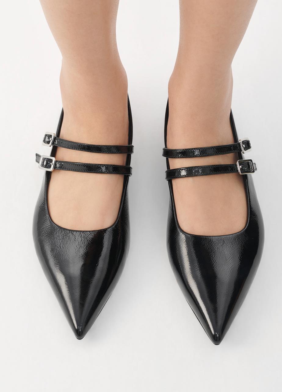 Hermine ballet flats Black patent leather
