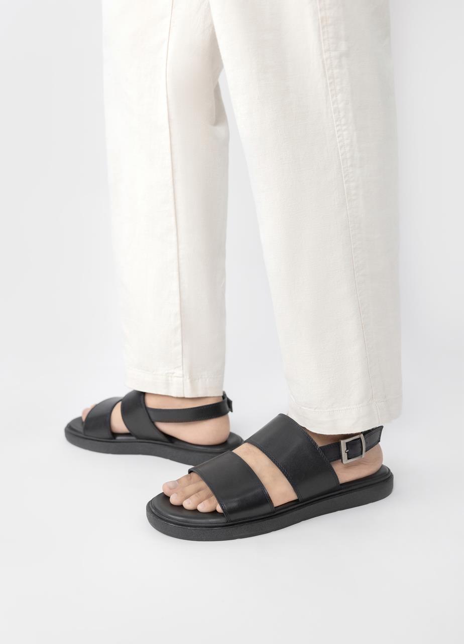 Mason sandals Black leather