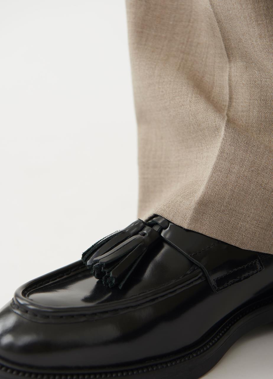 Alex m loafers Black polished leather