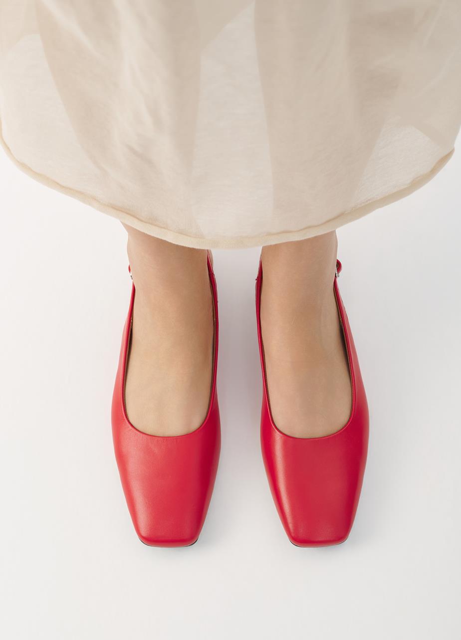 Delia ballet flats Red leather