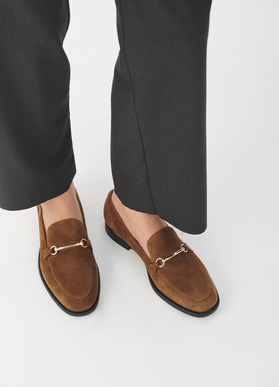Heidi loafers Brown suede