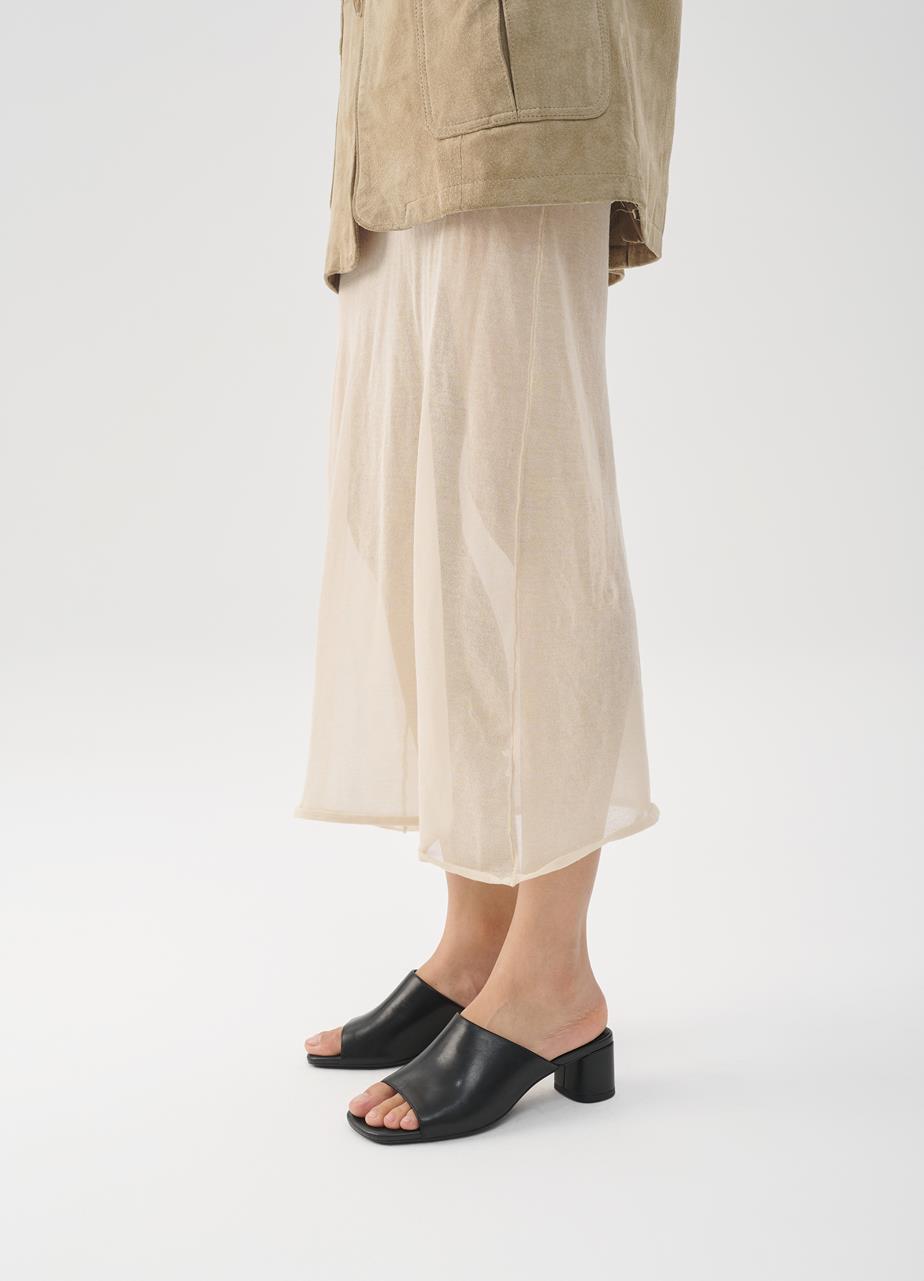 Piper mules Black leather