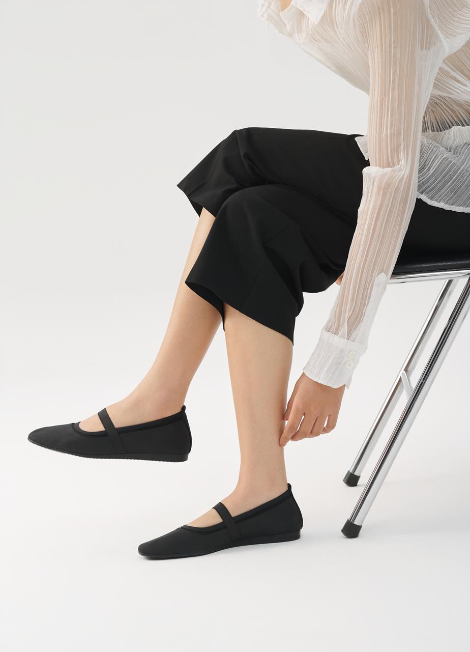 Hillary ballet flats Black textile