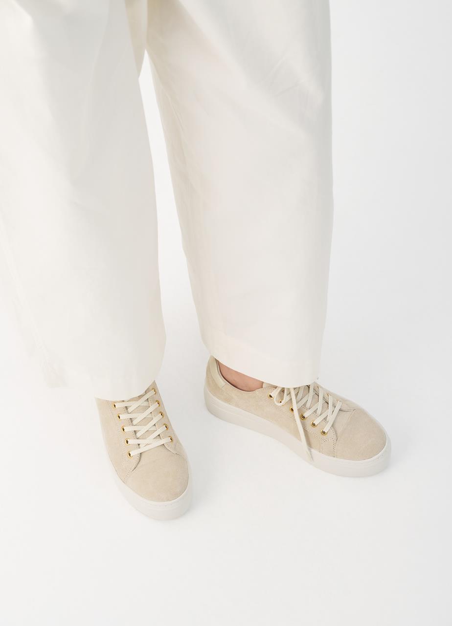 Zoe platform sneakers Off-White suede