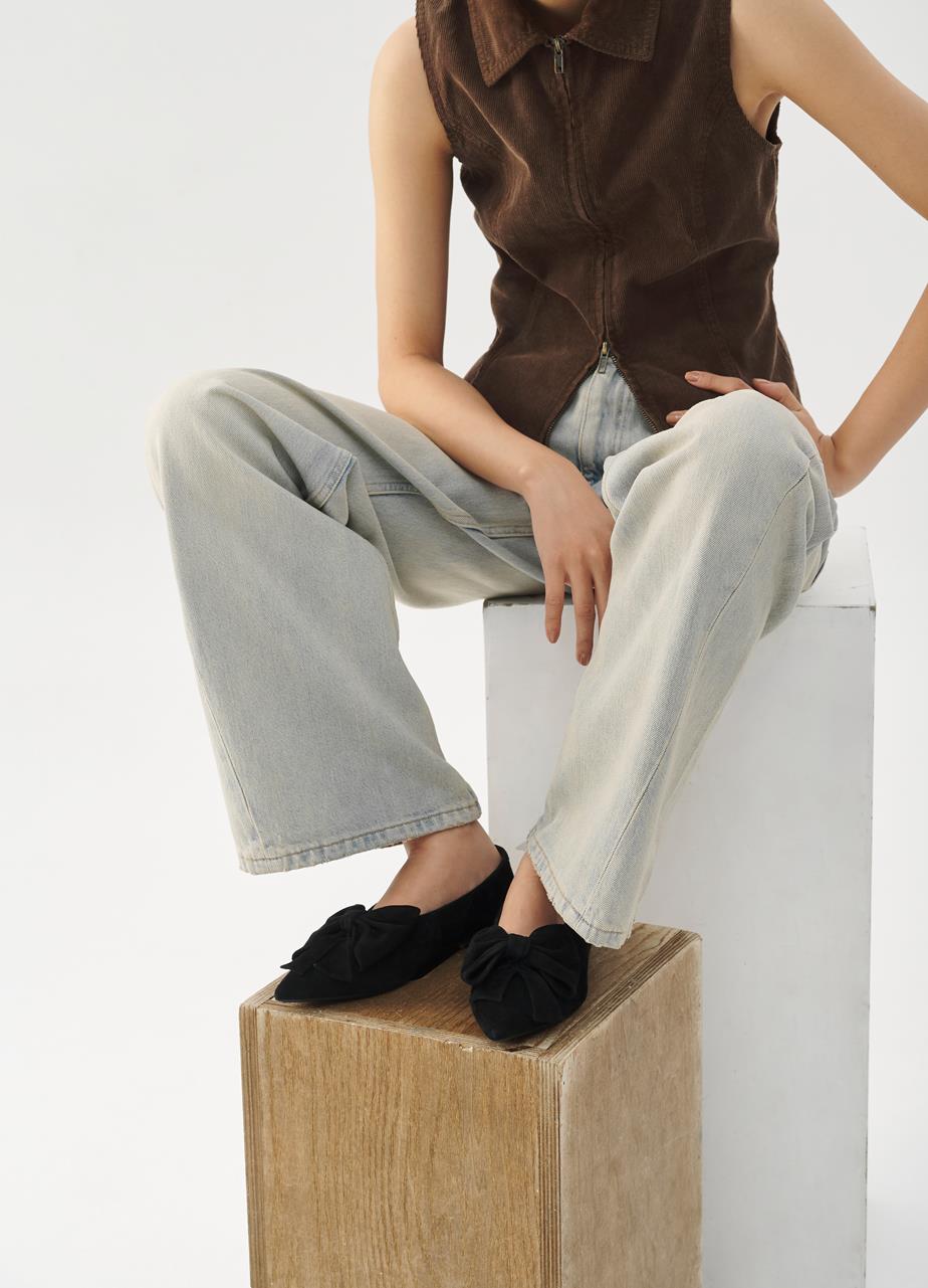 Hermine ballet flats Black suede