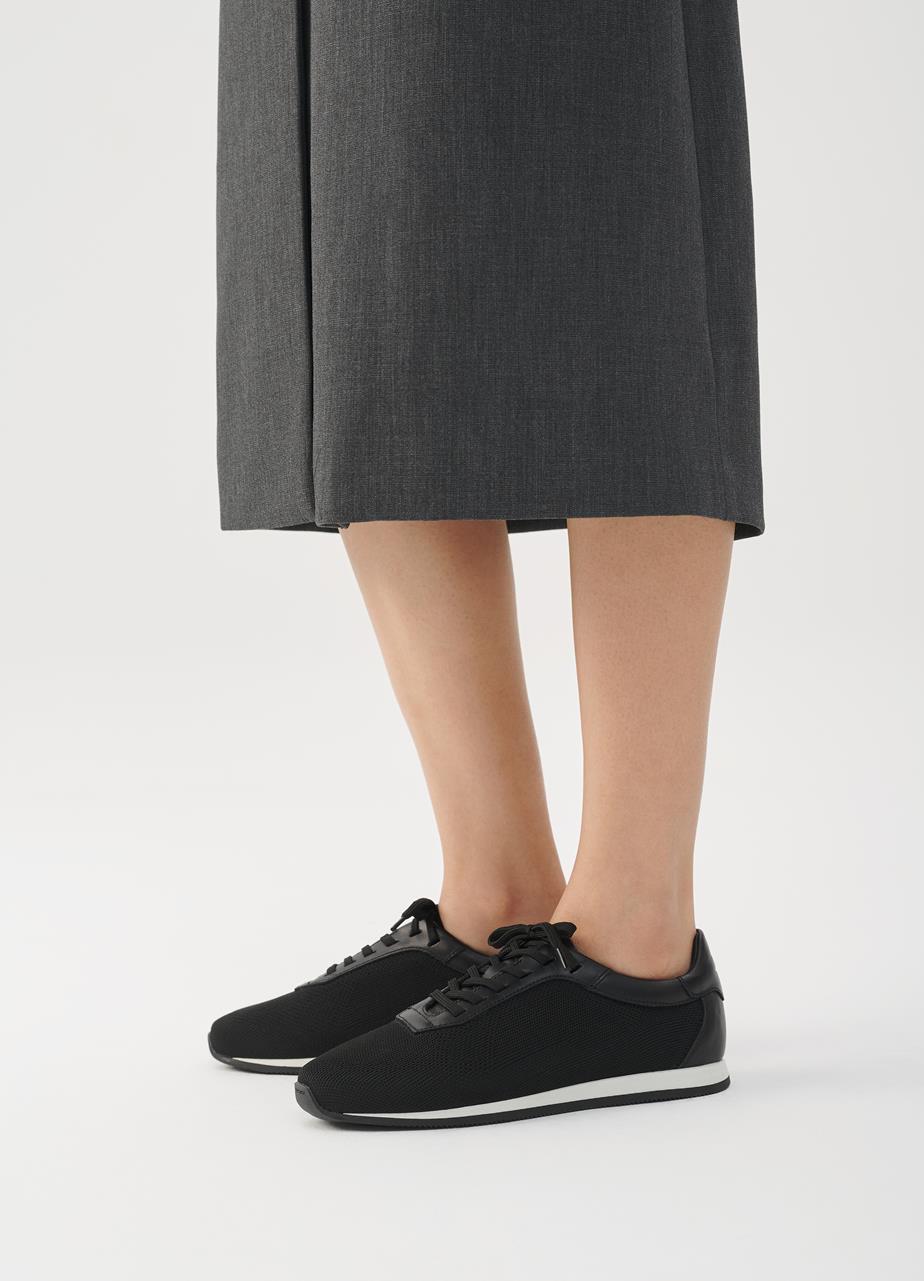 Yasmin sneakers Black leather/textile