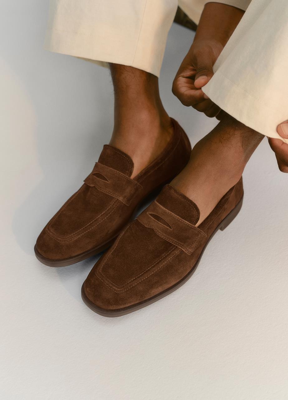 Troy loafers Brown suede