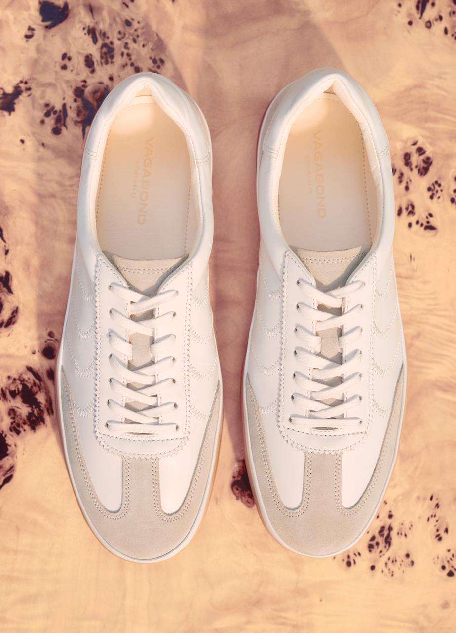 Leo sneakers White suede/leather
