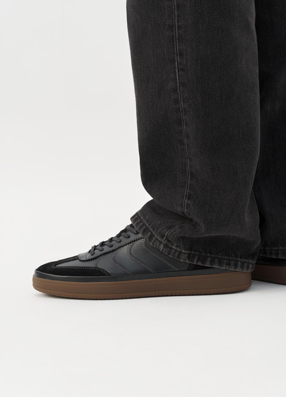 Leo sneakers Black suede/leather