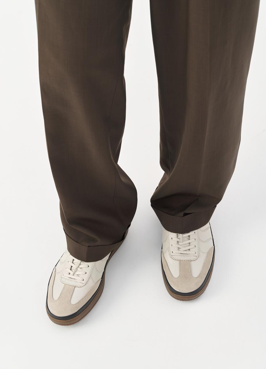 Leo sneakers Beige suede/leather