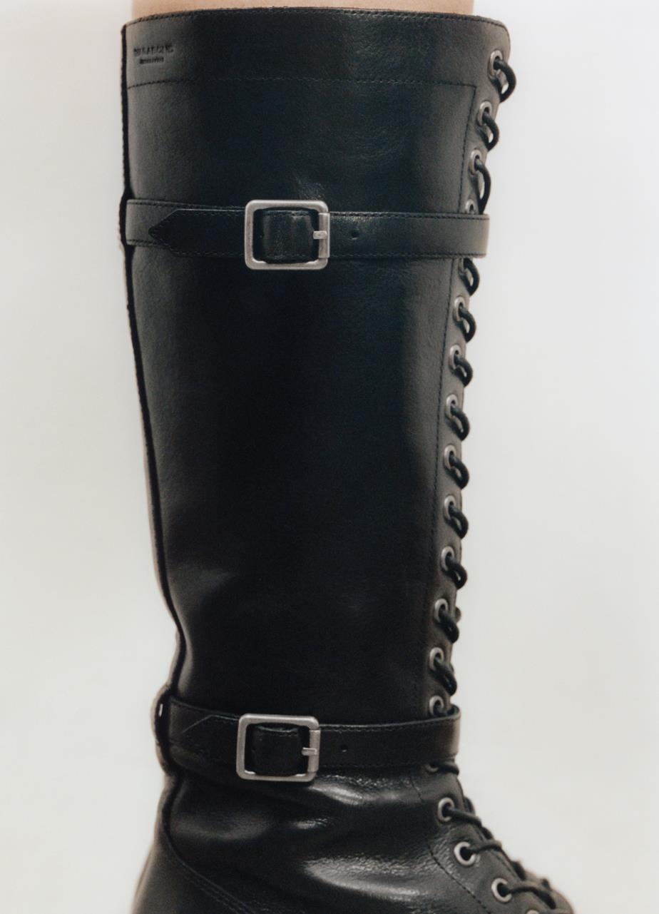 Karlie tall boots Black leather