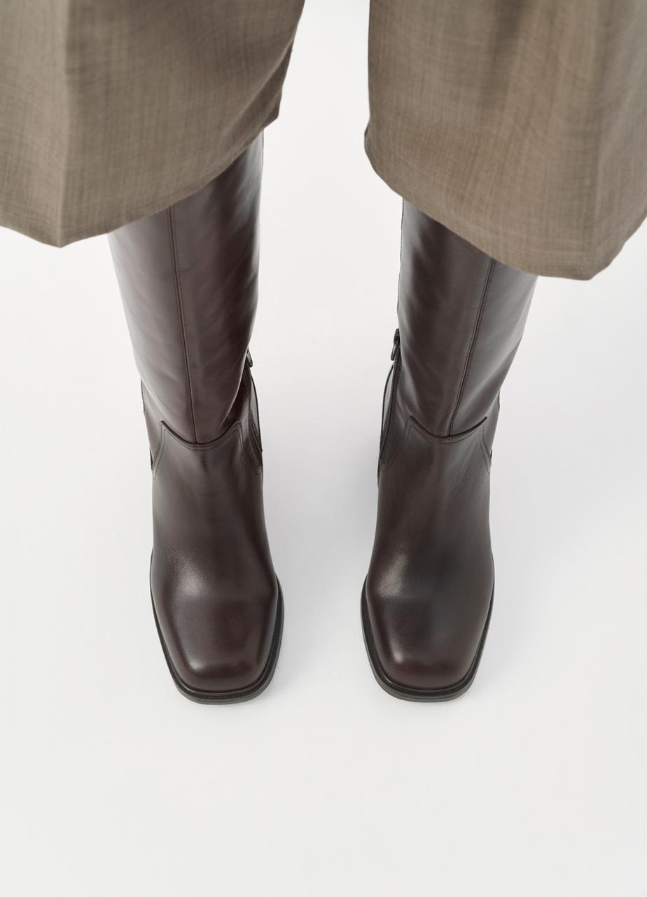 Meryl tall boots Brown leather