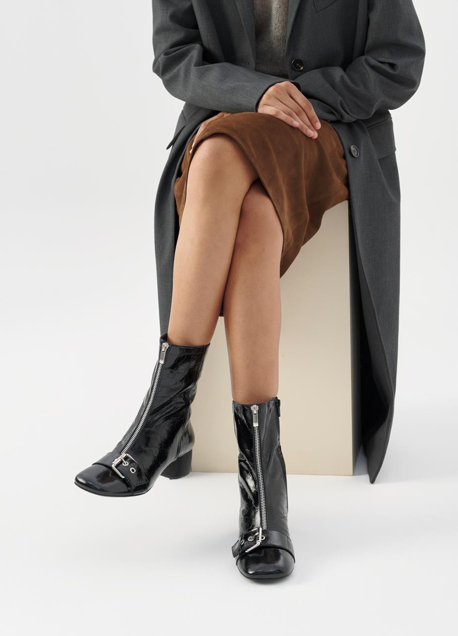 Livia boots Black patent leather