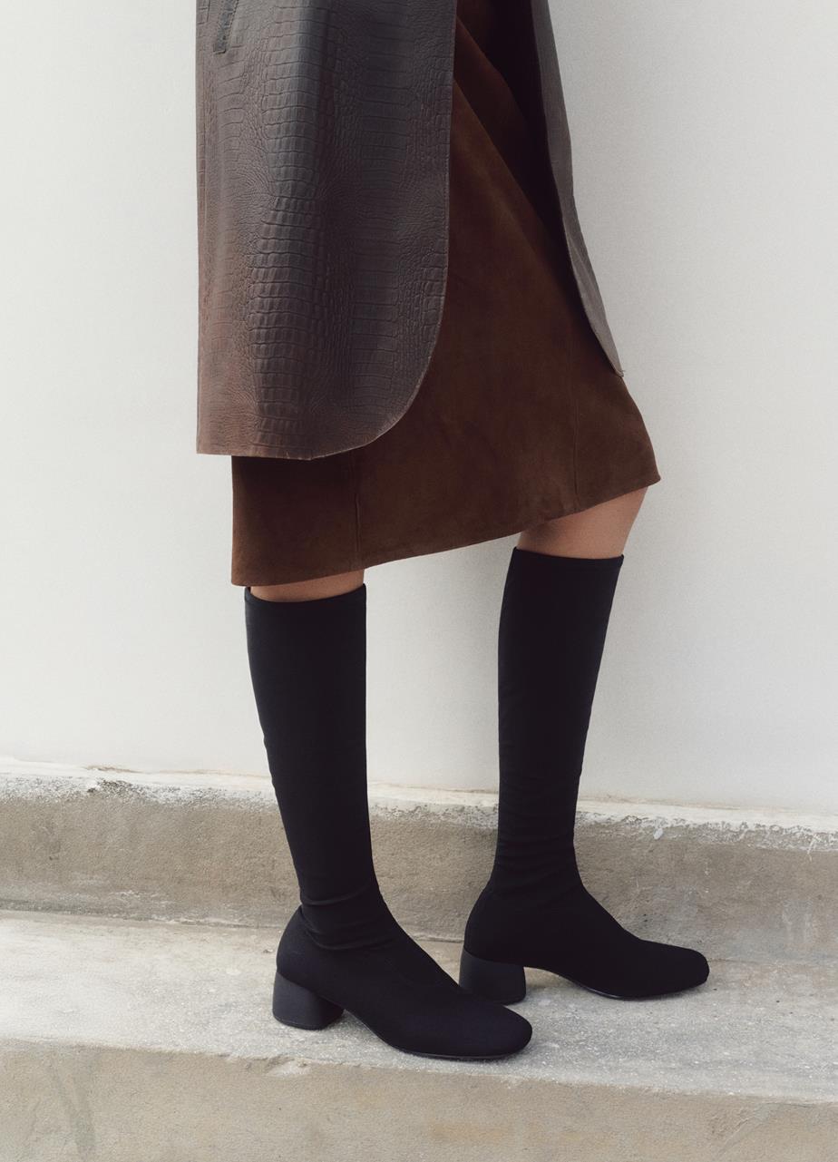 Livia tall boots Black stretch