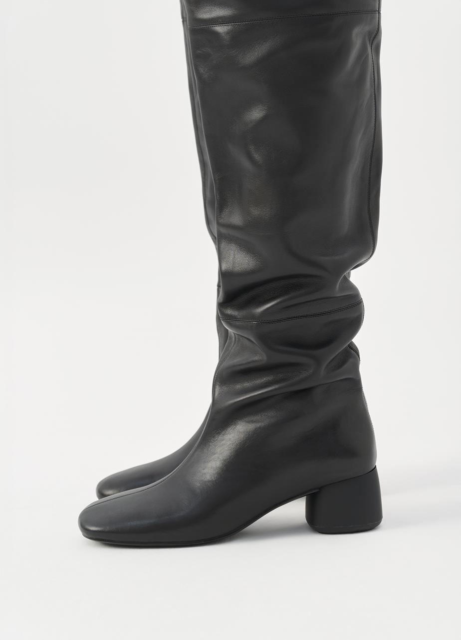 Livia tall boots Black leather