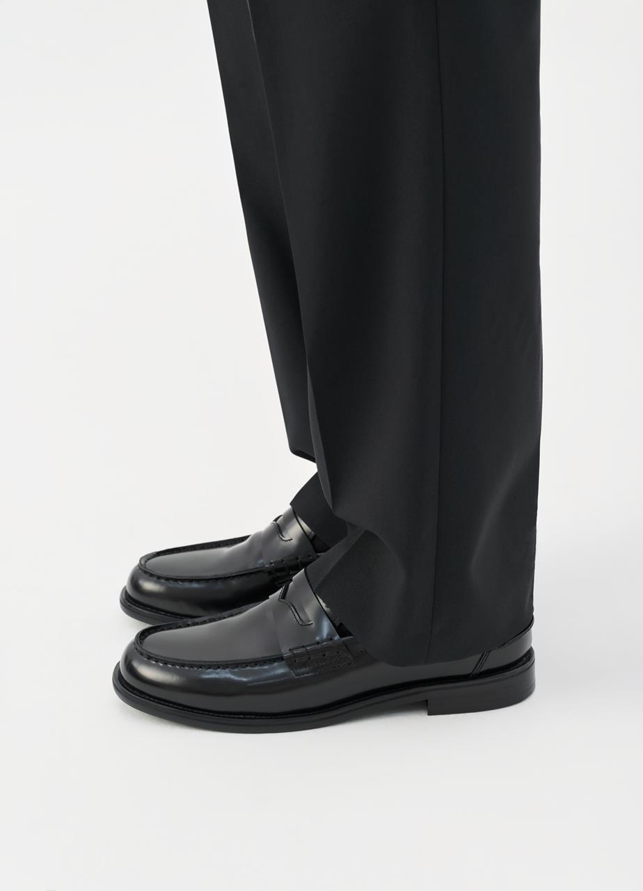 Steven loafers Black polished leather