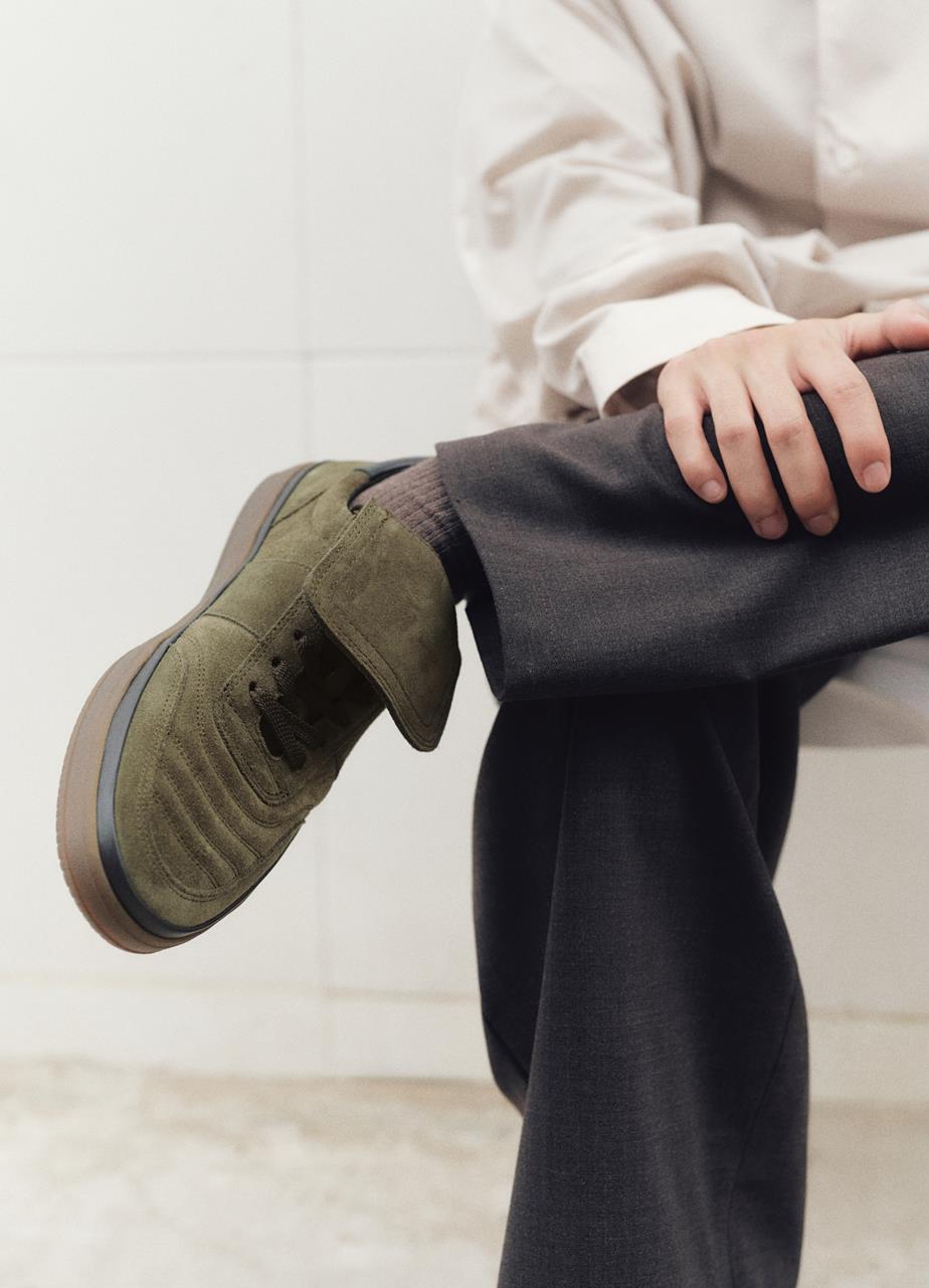Leo sneakers Dark Green suede