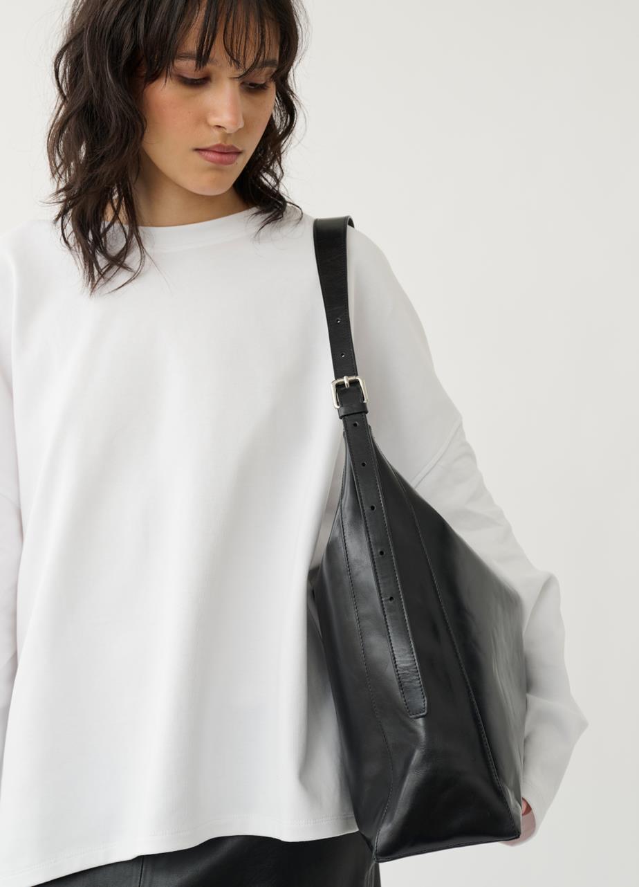 Hilo bag Black leather