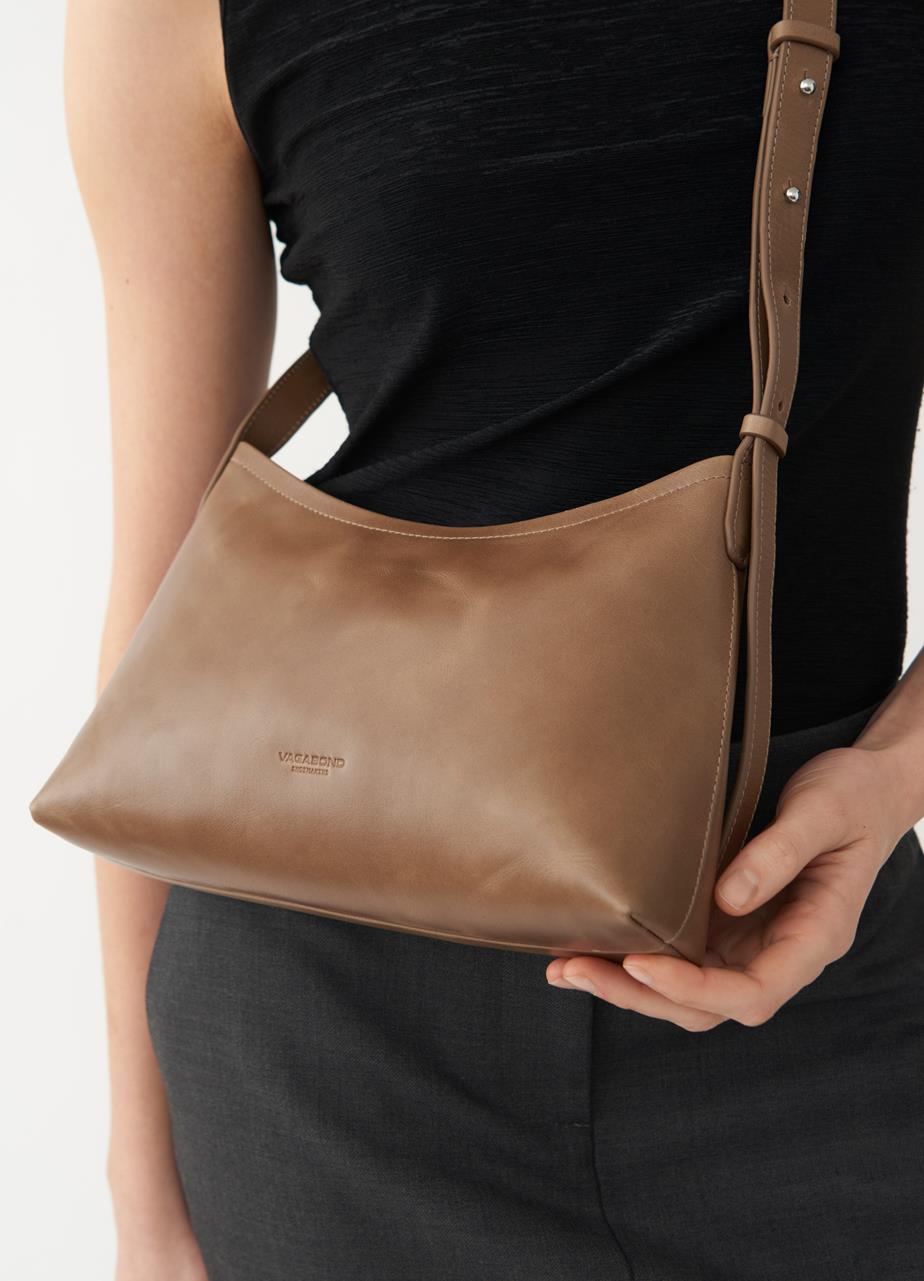 Naples bag Light Brown brush-off leather