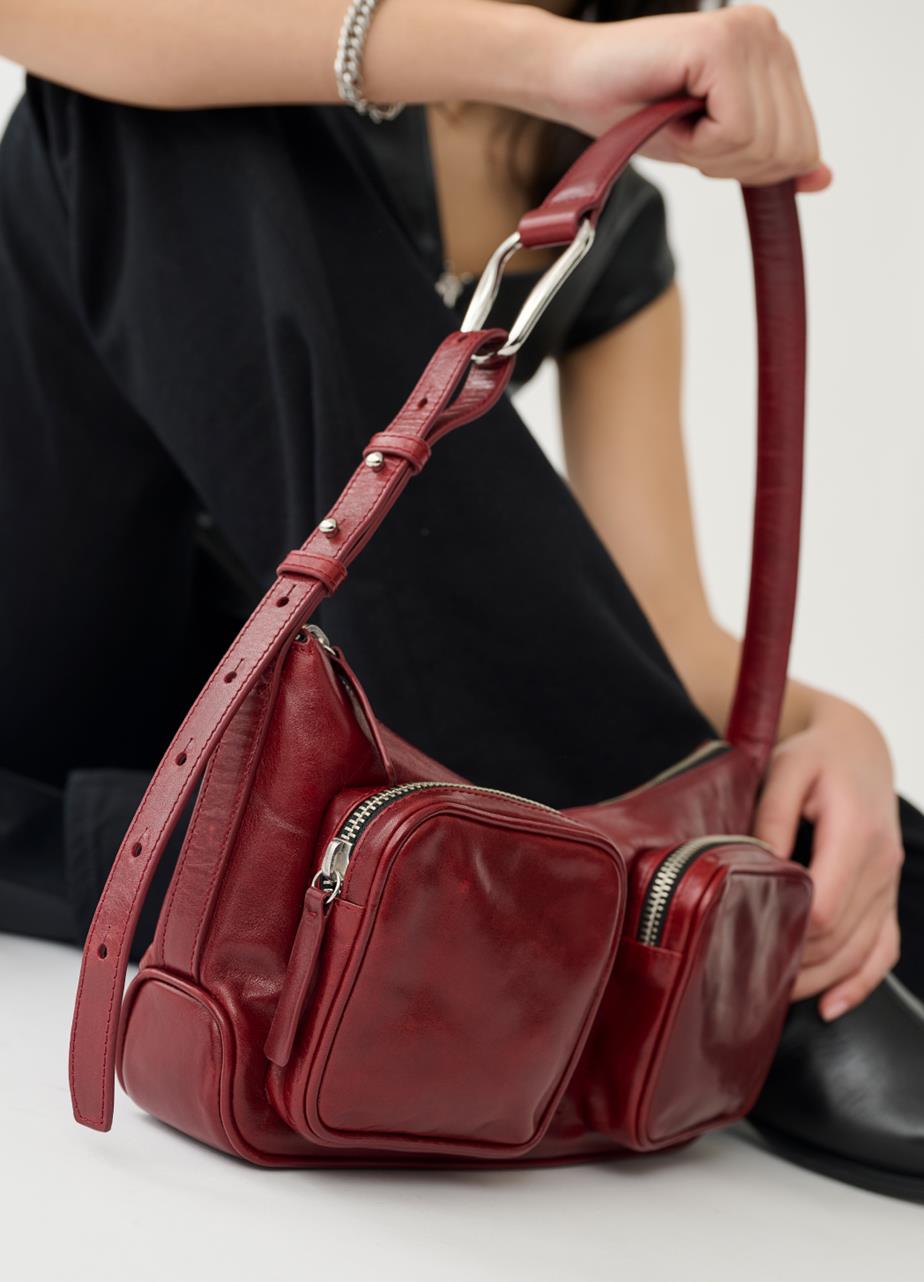 Valence bag Dark Red leather